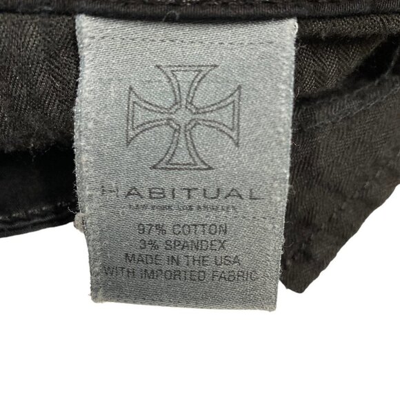 Habitual Black Jeans, Size 28, Skinny Straight Leg, Stretchy Soft Brushed Cotton - Picture 11 of 12